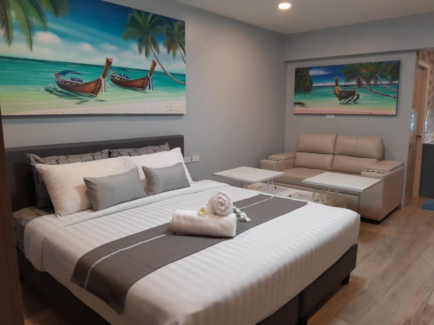 Patong Beach Apartments - 28 Sqm - Kitchen, Private Bathroom, Seating Area, 65" Smart Tv With Free Wifi, Walking Distance To The Beach Exterior foto